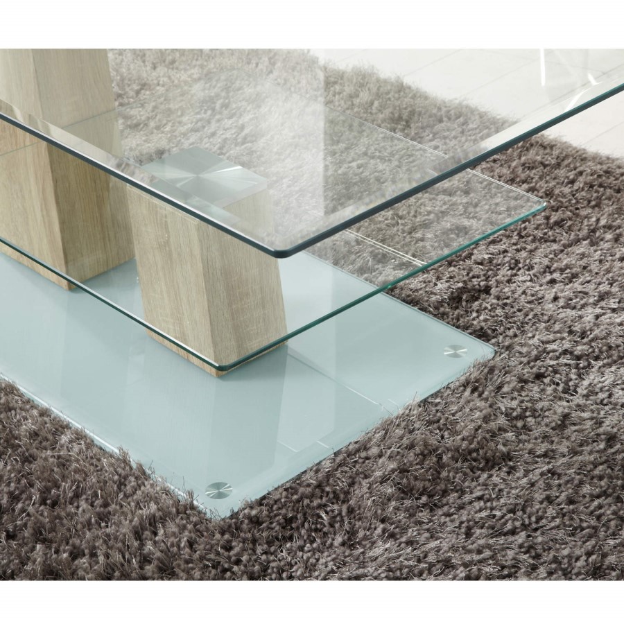 Tiffany 2 Tier Glass Coffee Table 