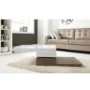 GRADE A2 - Tiffany White High Gloss Two Tone Rotating Top Coffee Table