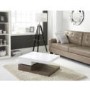 GRADE A2 - Tiffany White High Gloss Two Tone Rotating Top Coffee Table