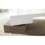 GRADE A2 - Tiffany White High Gloss Two Tone Rotating Top Coffee Table