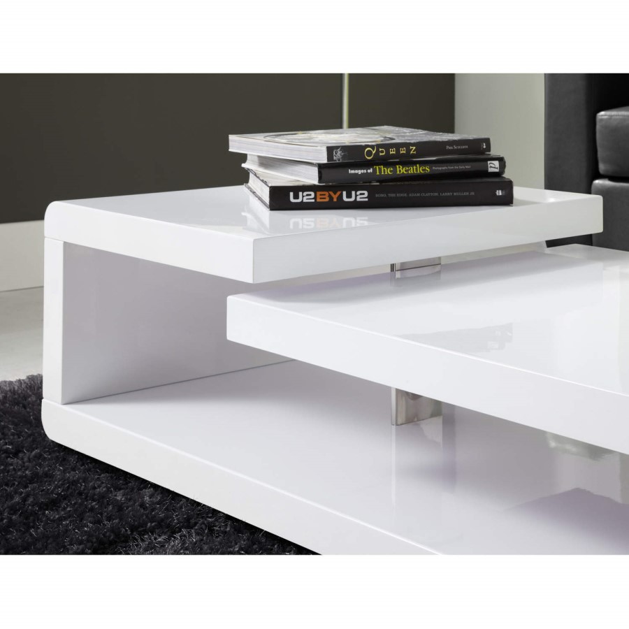 High Gloss White High Gloss Coffee Table - Tiffany Range