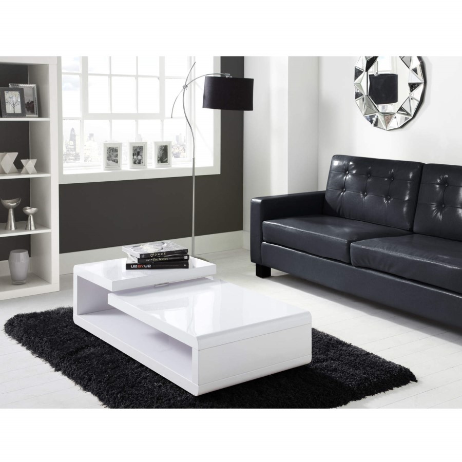 High Gloss White High Gloss Coffee Table - Tiffany Range