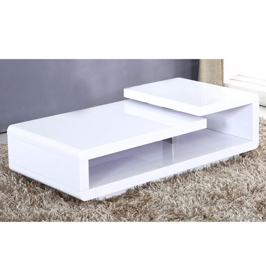 High Gloss White High Gloss Coffee Table - Tiffany Range
