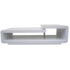 GRADE A1 - Tiffany White High Gloss Double Level Coffee Table 