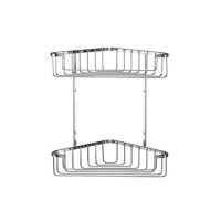 Chrome 2 Tier Corner Shower Caddy - Croydex