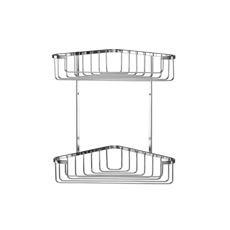 Chrome 2 Tier Corner Shower Caddy - Croydex