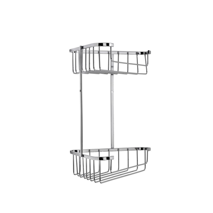 Chrome 2 Tier Corner Shower Caddy - Croydex