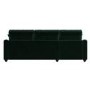 Dark Green Velvet Left Hand Corner Sofa Bed with Storage - Quinn