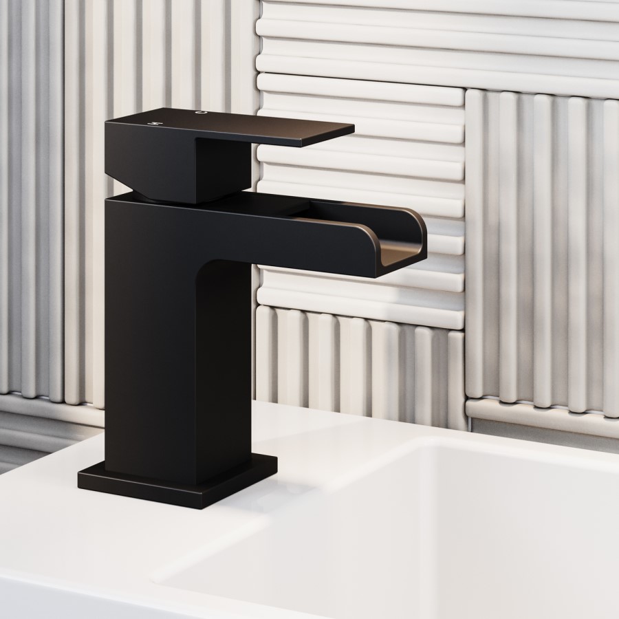 Chrome Waterfall Cloakroom Mono Basin Mixer Tap - Quadra