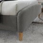 Birlea Quebec Upholstered Grey Small Double Bed