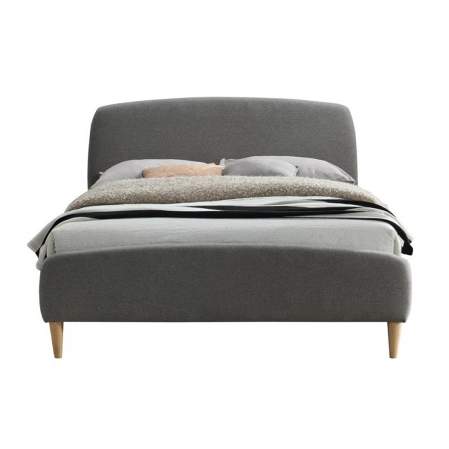Birlea Quebec Upholstered Grey Kingsize Bed