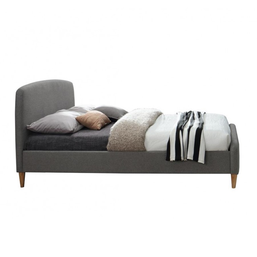 Birlea Quebec Upholstered Grey Kingsize Bed
