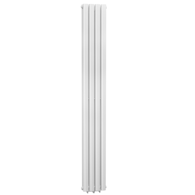 Idro White Modern Vertical Radiator - 1800 x 236 x 78mm