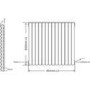Idro White Modern Horizontal Radiator - 633 x 826 x 79mm