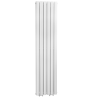 Idro White Modern Vertical Radiator - 1500 x 354 x 78mm
