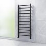 GRADE A1 - Black Nickel Bathroom Towel Radiator - 1200 x 500mm