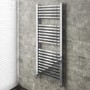 Chrome Bathroom Towel Radiator - 1200 x 500mm