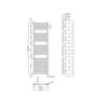 Chrome Bathroom Towel Radiator - 1600 x 500mm