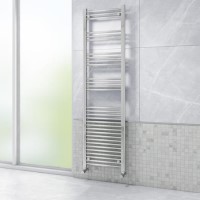 Chrome Straight Vertical Bathroom Towel Radiator - 1800 x 500mm