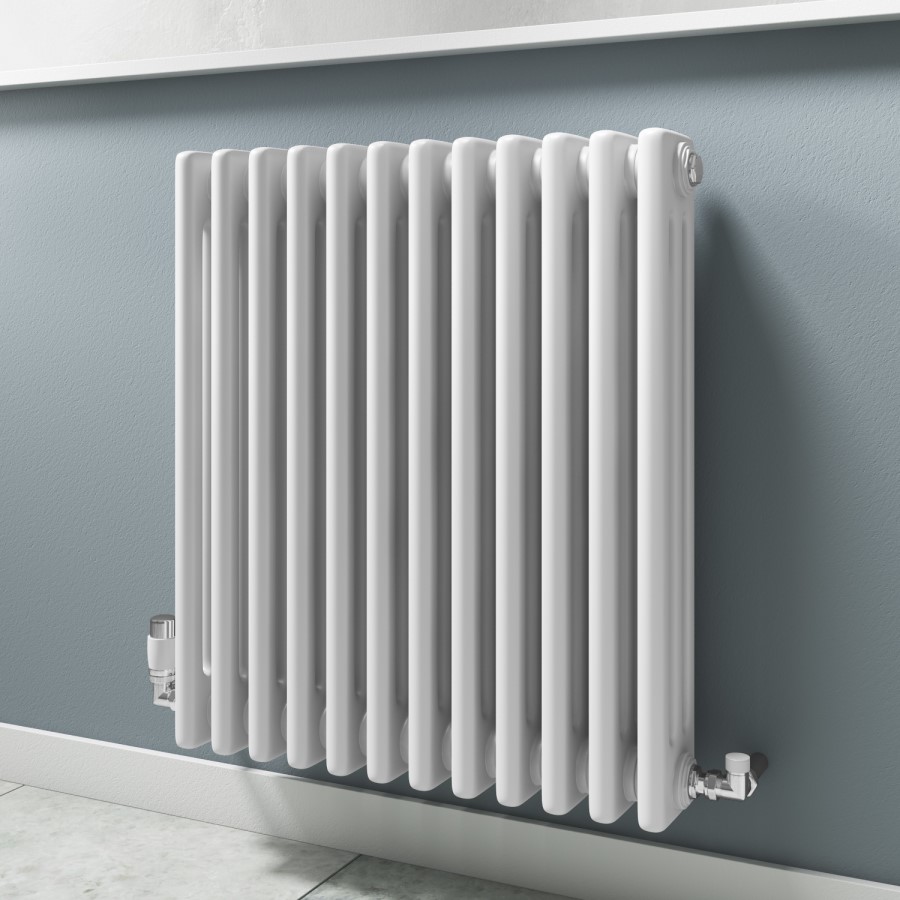 White Traditional Column Radiator - 600 x 554mm