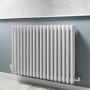 White Horizontal Traditional Column Radiator - 600 x 821mm