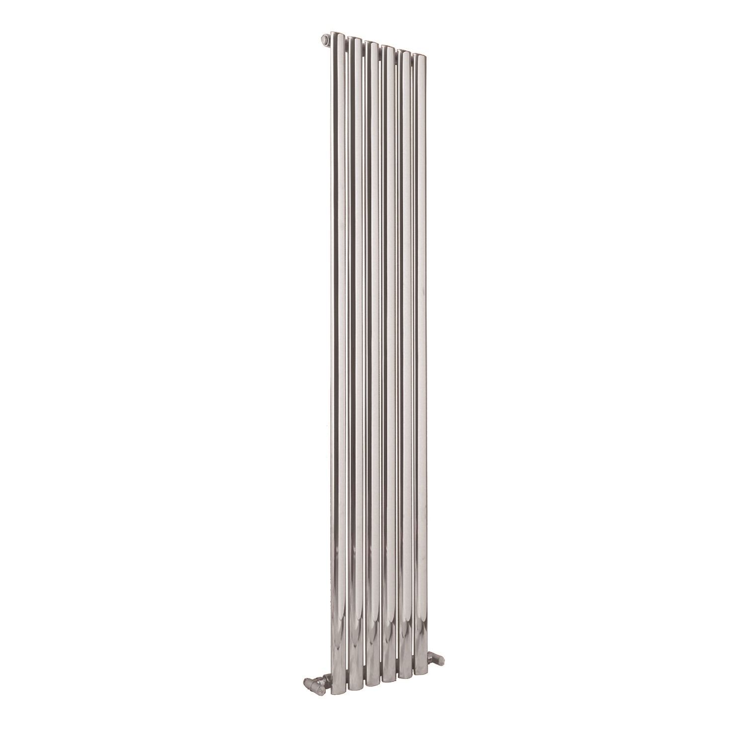 Chrome Vertical Tall Radiator - 1800 x 360mm - Furniture123
