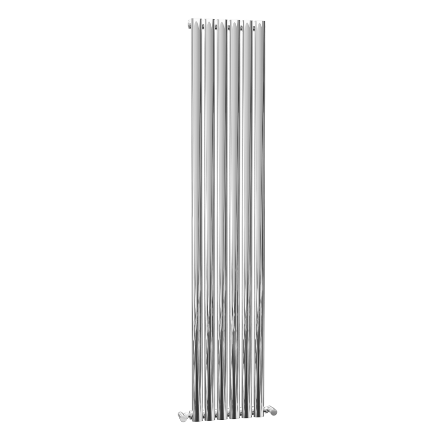 Chrome Vertical Tall Radiator - 1800 x 480mm - Furniture123