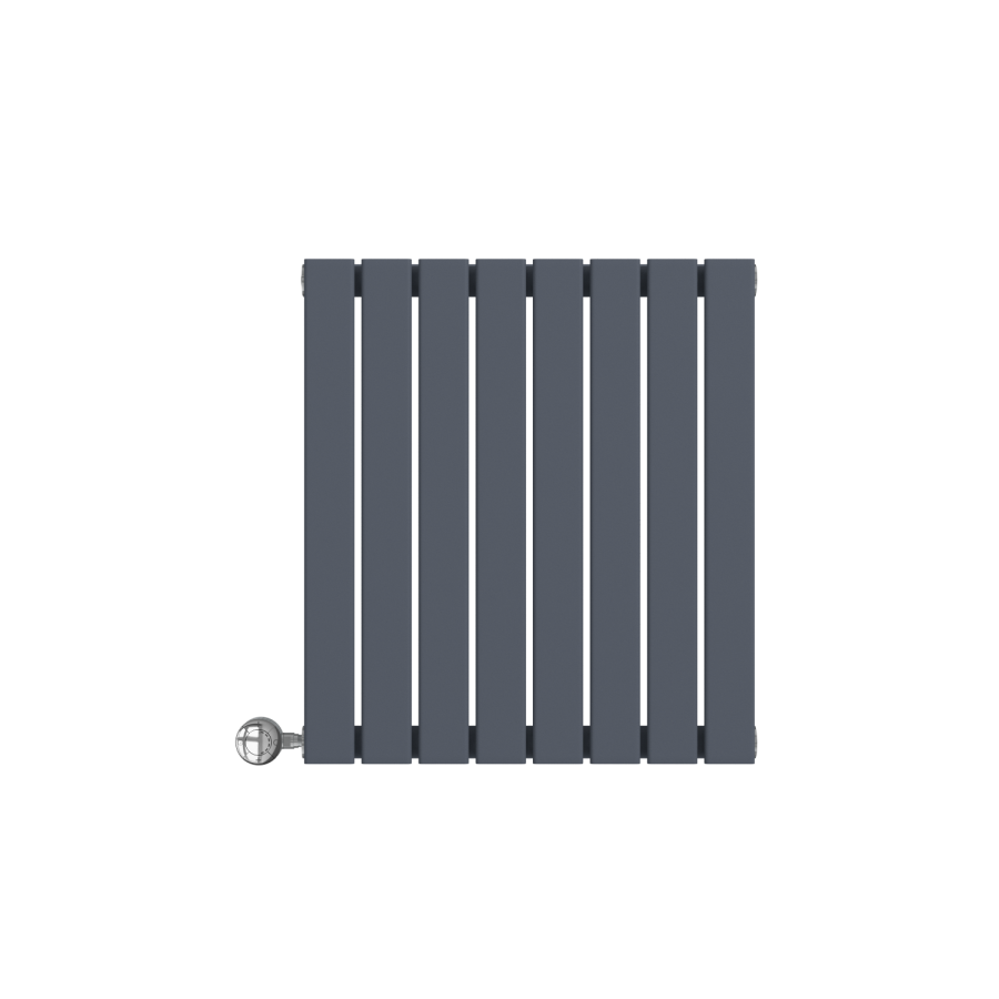 Horizontal Anthracite Grey Flat Panel Radiator - 600 x 600mm