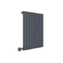 Horizontal Anthracite Grey Flat Panel Radiator - 600 x 600mm