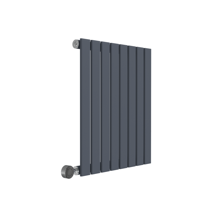 Horizontal Anthracite Grey Flat Panel Radiator - 600 x 600mm