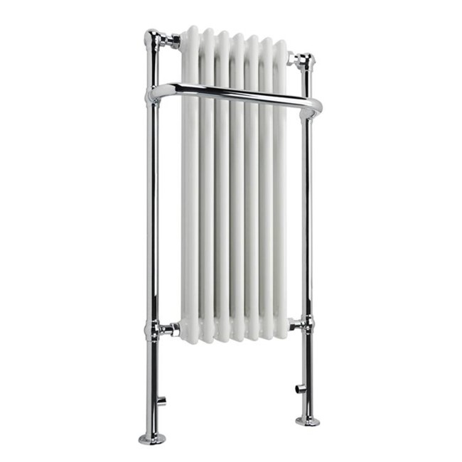 White Traditional Bathroom Towel Radiator - 1130 x 533 x 230mm