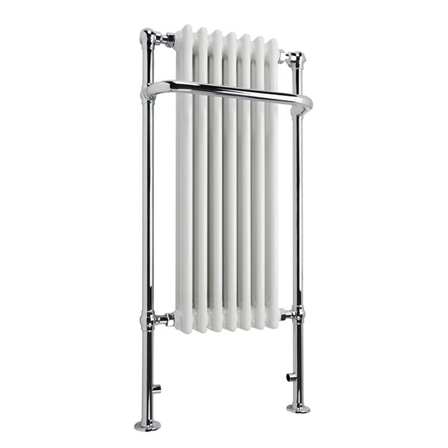White Traditional Bathroom Towel Radiator - 1130 x 533 x 230mm ...