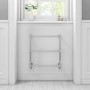 Chrome Traditional Wall Hung Towel Radiator - 658 x 658 x 155mm