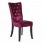 GRADE A1 - LPD Radiance Pair of Purple Velvet Dining Chairs