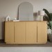 Large Curved Oak Sideboard with Storage - Rae