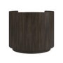 Raffaele Marble Effect Top 2 Drawer Bedside in Walnut 