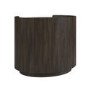 Raffaele Marble Effect Top 2 Drawer Bedside in Walnut 