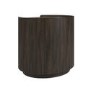 Raffaele Marble Effect Top 2 Drawer Bedside in Walnut 