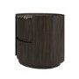 Raffaele Marble Effect Top 2 Drawer Bedside in Walnut 