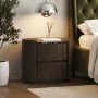 Raffaele Marble Effect Top 2 Drawer Bedside in Walnut 
