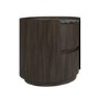 Raffaele Marble Effect Top 2 Drawer Bedside in Walnut 