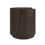 Raffaele Marble Effect Top 2 Drawer Bedside in Walnut 