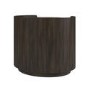 Raffaele Marble Effect Top 2 Drawer Bedside in Walnut 
