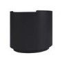 Raffaele Marble Effect Top 2 Drawer Bedside in Black 