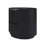 Raffaele Marble Effect Top 2 Drawer Bedside in Black 