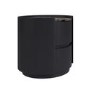 Raffaele Marble Effect Top 2 Drawer Bedside in Black 