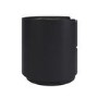 Raffaele Marble Effect Top 2 Drawer Bedside in Black 