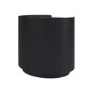 Raffaele Marble Effect Top 2 Drawer Bedside in Black 