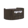 Raffaele Marble Effect Top Floating bedside in Walnut