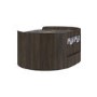 Raffaele Marble Effect Top Floating bedside in Walnut